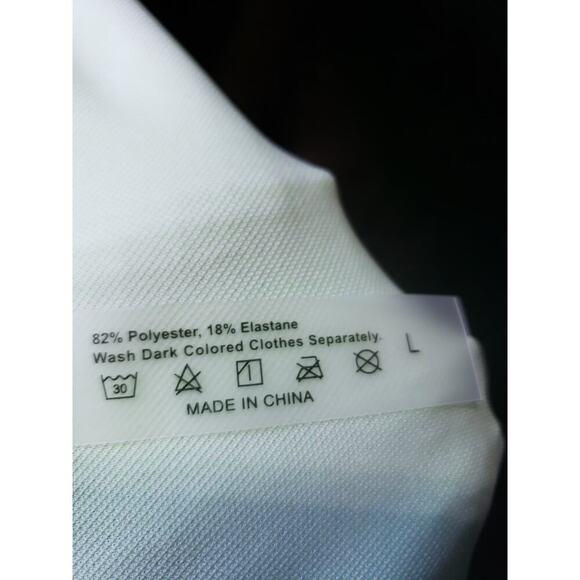 Womens 2 Piece Swimsuit Large Green Crinkle Stretch Twist Front Adjustable Strap - Picture 6 of 7